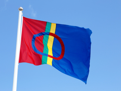 Det samiske flagget. Foto